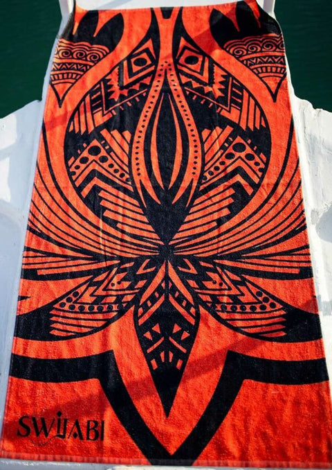 Sunny Coral Towel