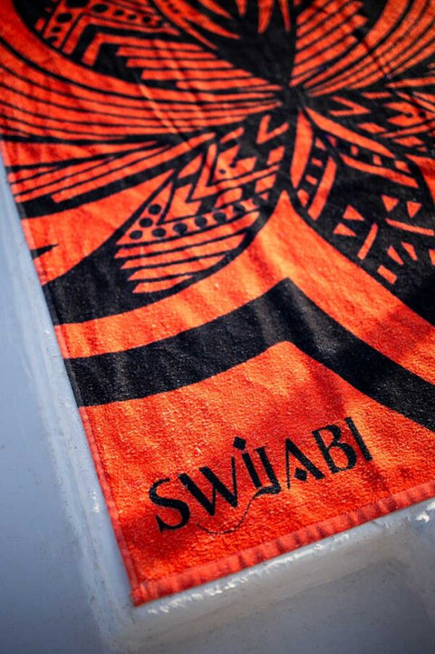 Sunny Coral Towel