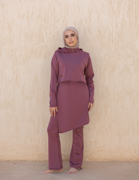 The Swim Hood Plum