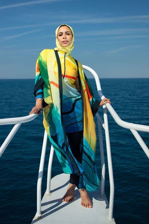 Sun Burst Waves Kimono