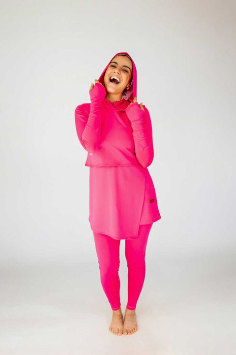 The Swim Hood Hot Pink