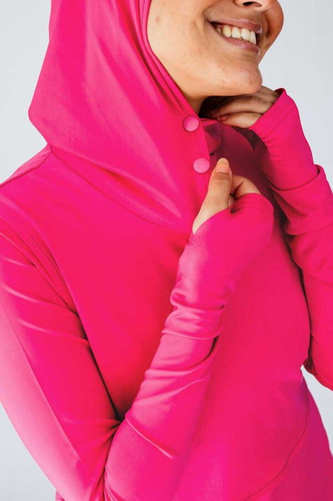 The Swim Hood Hot Pink