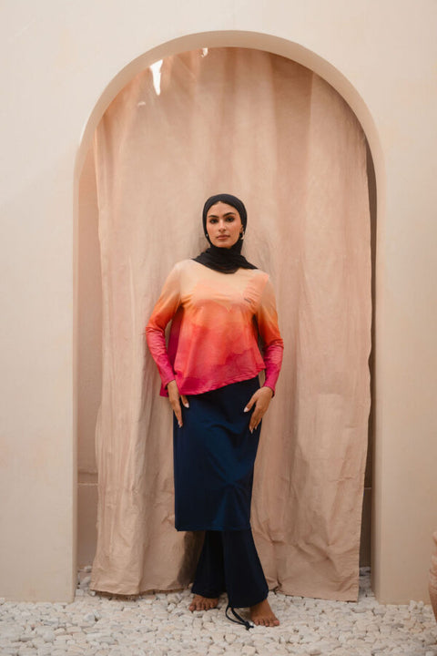 Sunset Mauve Long Edition Top