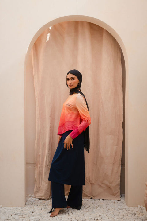 Sunset Mauve Long Edition Top
