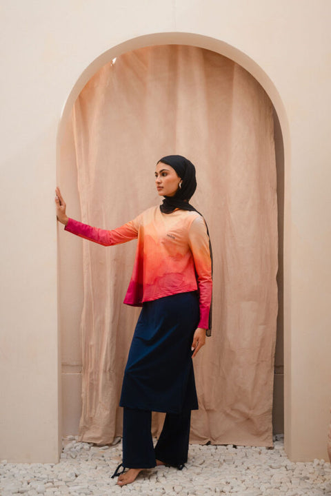 Sunset Mauve Long Edition Top