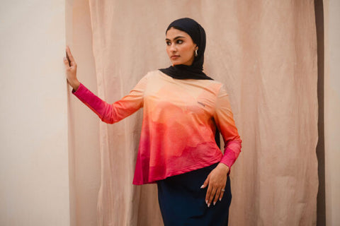 Sunset Mauve Long Edition Top