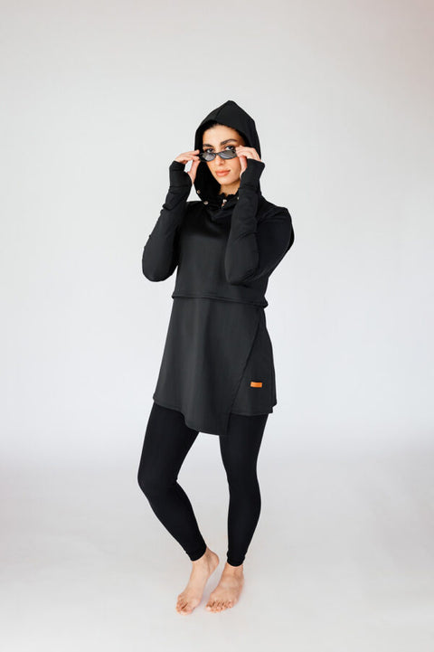 The Swim Hood Black