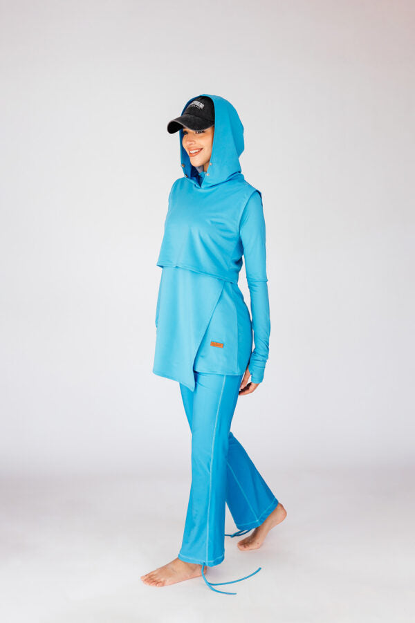 The Swim Hood-Aqua