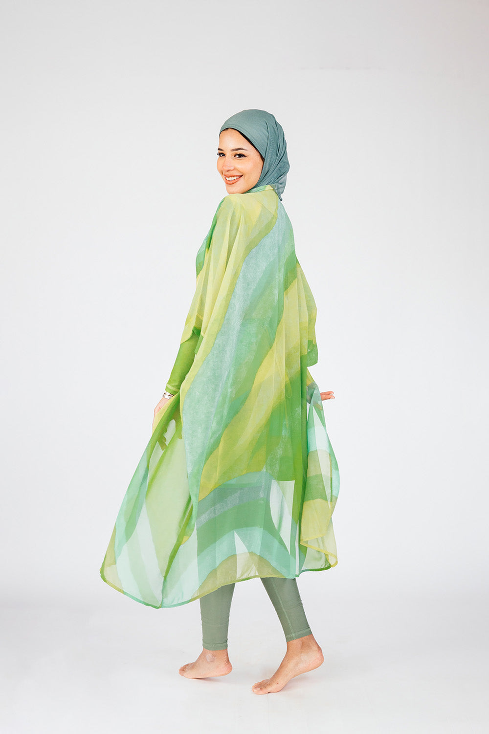 Lime Fusion Kimono