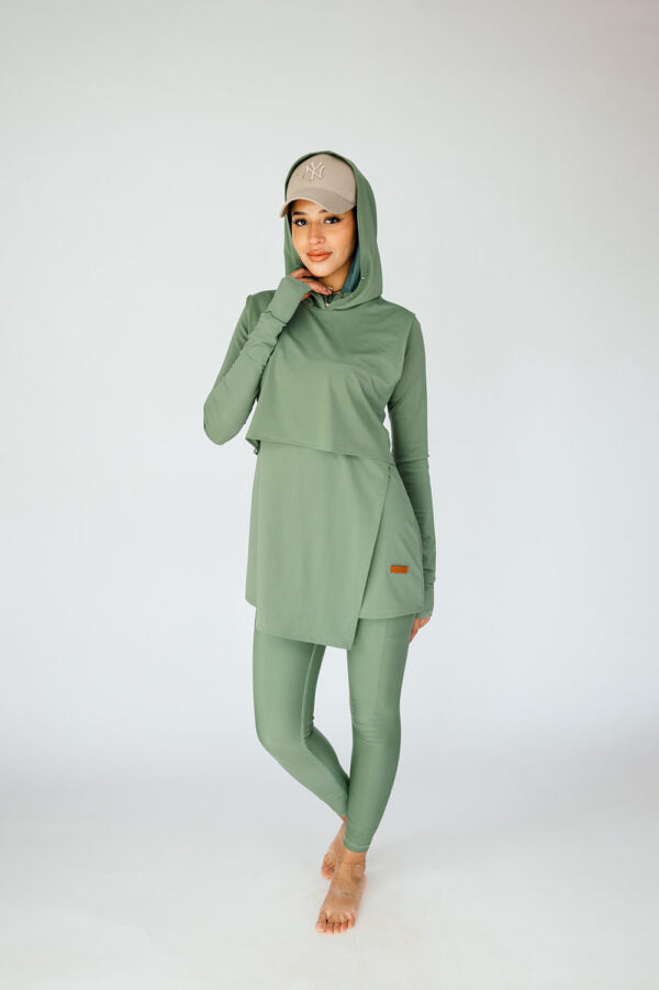 The Swim Hood-Olive