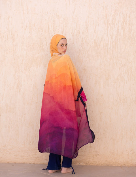 Sunset Mauve Kimono