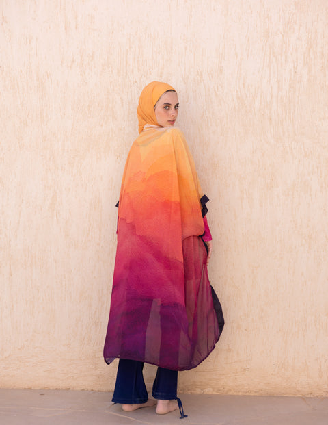 Sunset Mauve Kimono