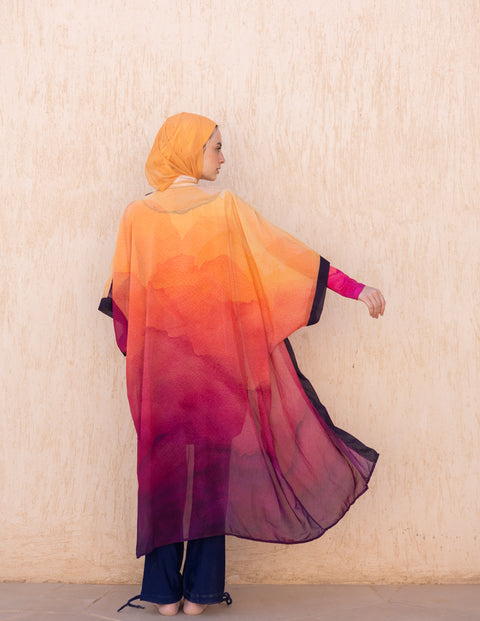 Sunset Mauve Kimono